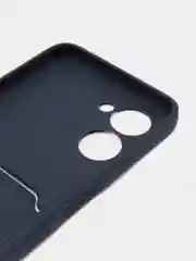 Темно-синий чехол REALME C33 с защитой камеры и карманом для пластиковой карты