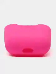 Розовый чехол для Apple AirPods 1 / AirPods 2 черный силиконовый