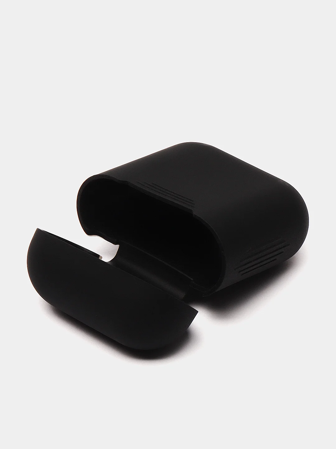 Темно-синий чехол для Apple AirPods 1 / AirPods 2 черный силиконовый
