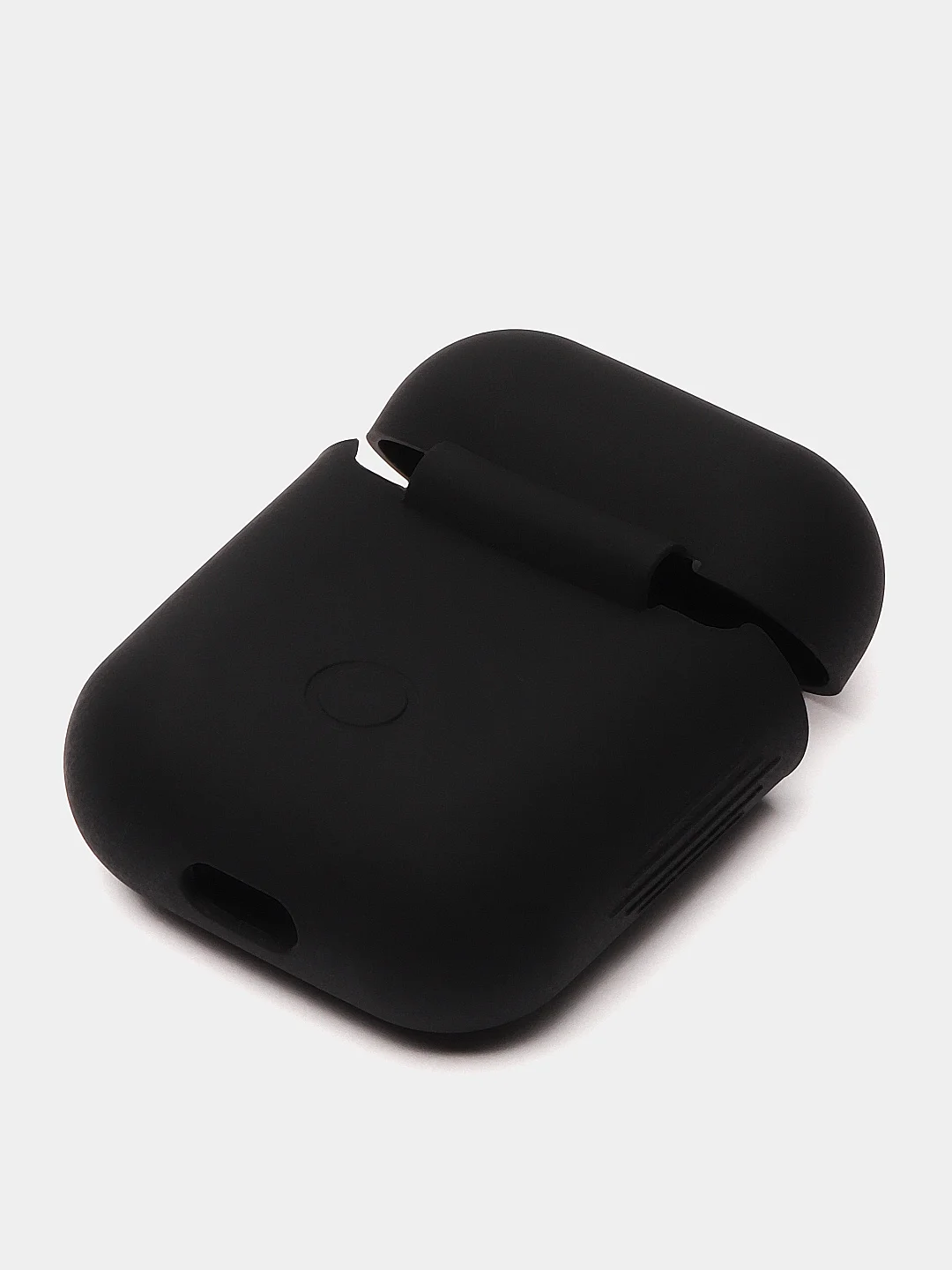 Темно-синий чехол для Apple AirPods 1 / AirPods 2 черный силиконовый