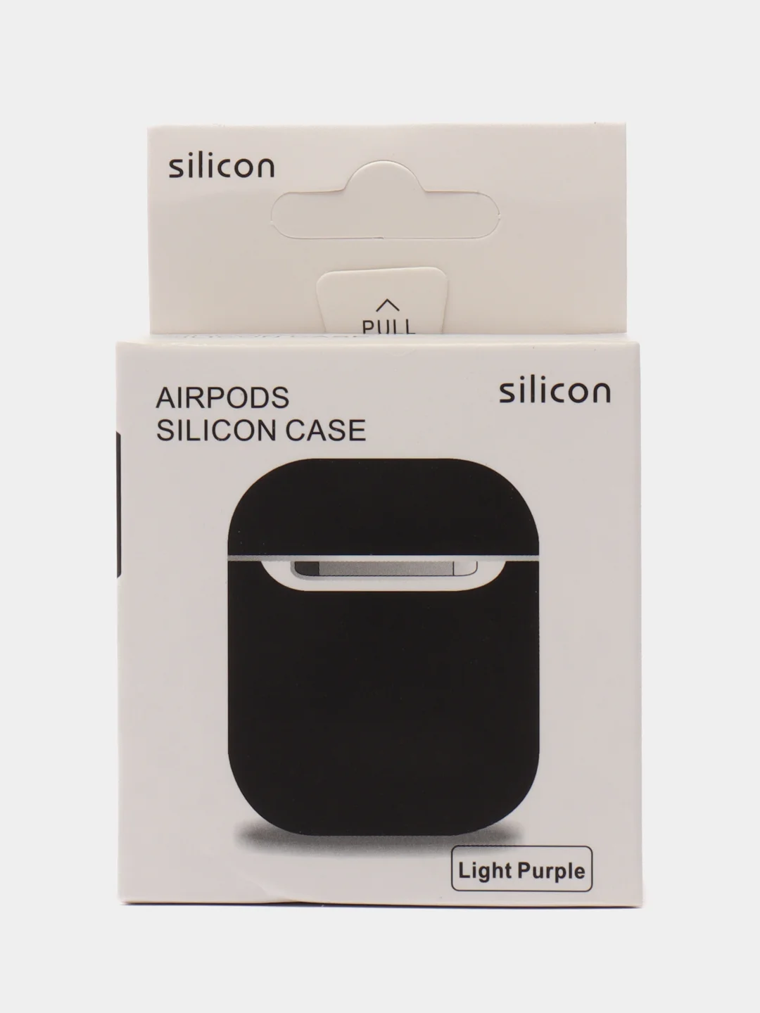 Темно-синий чехол для Apple AirPods 1 / AirPods 2 черный силиконовый