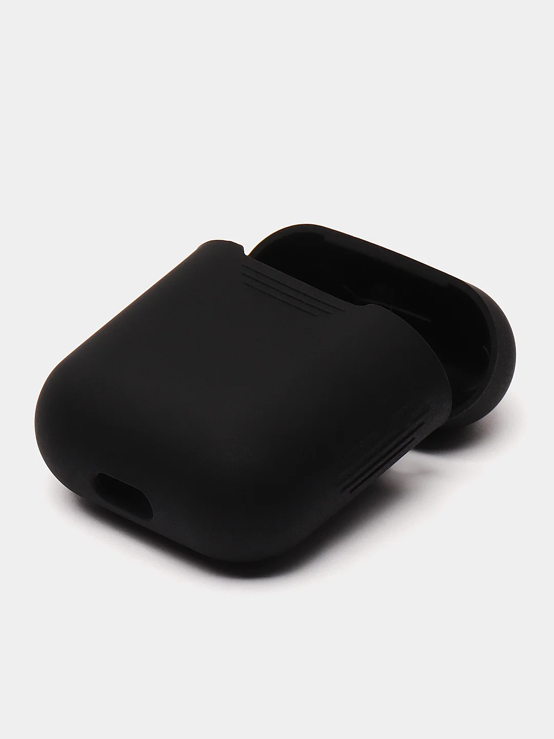 Темно-синий чехол для Apple AirPods 1 / AirPods 2 черный силиконовый