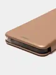 Золотой чехол-книжка с визитницей для Realme C35, с отделом для карточки