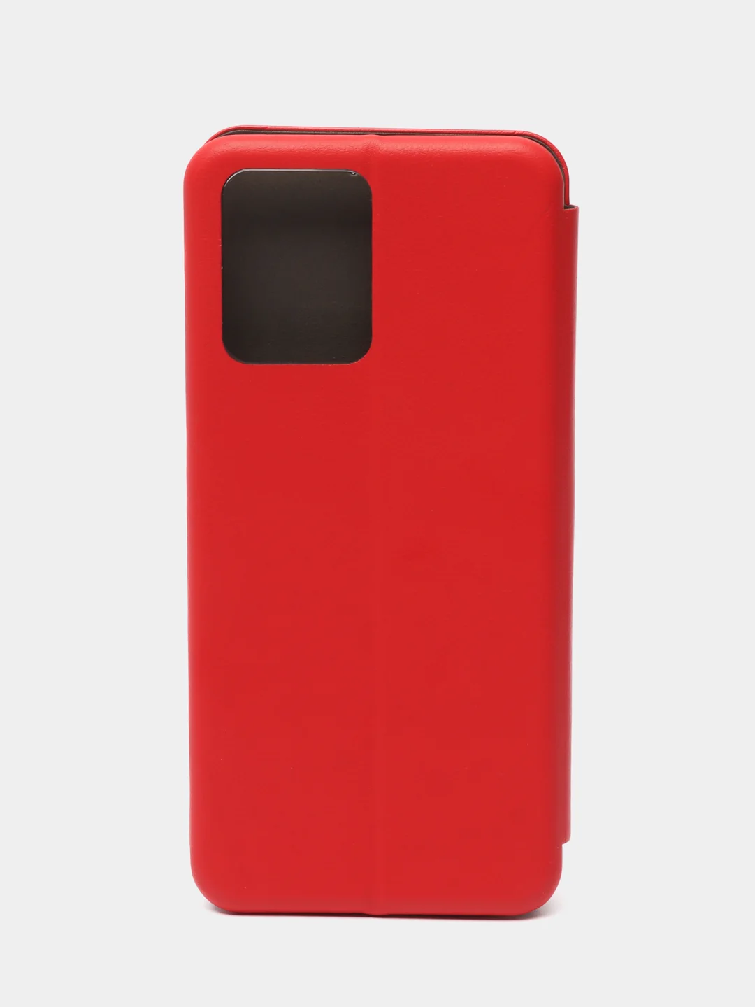 Красный чехол-книжка с визитницей для Realme C35, с отделом для карточки