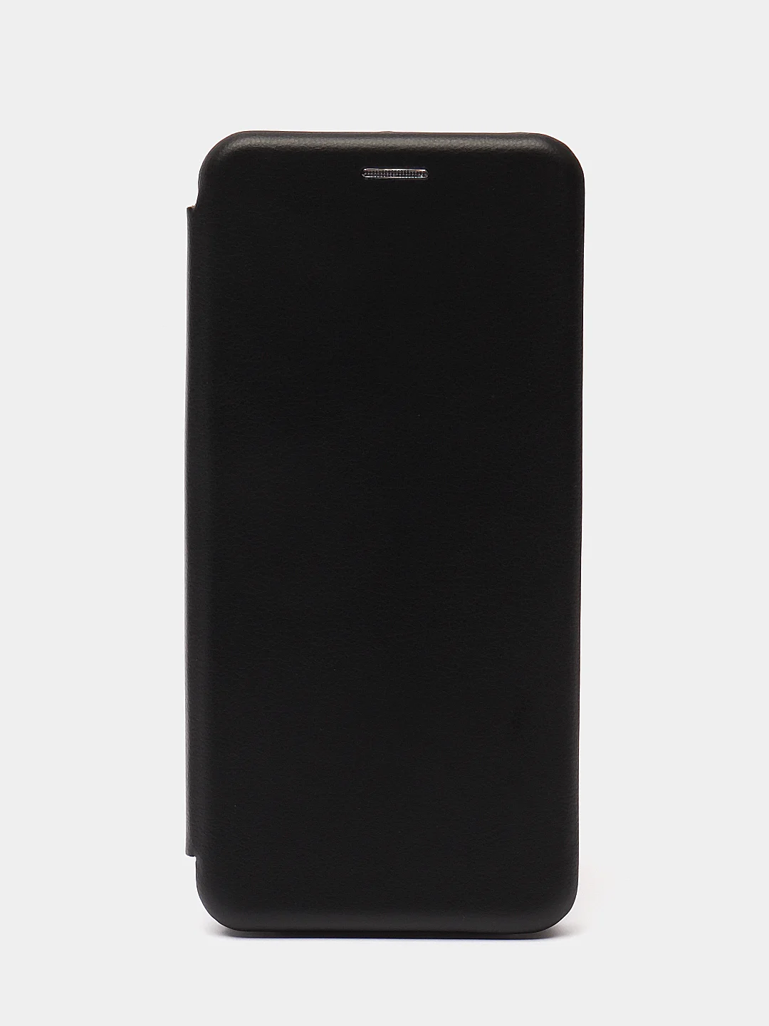 Черный чехол-книжка с визитницей для Realme C35, с отделом для карточки