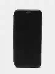 Черный чехол-книжка с визитницей для Realme C35, с отделом для карточки