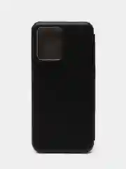 Черный чехол-книжка с визитницей для Realme C35, с отделом для карточки