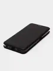 Черный чехол-книжка с визитницей для Realme C35, с отделом для карточки