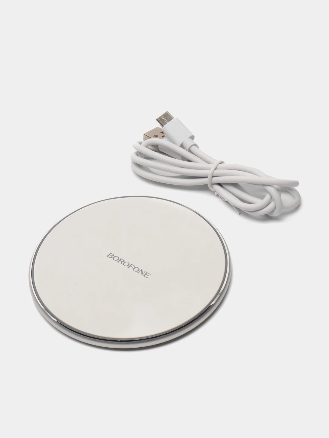 Белый беспроводная зарядка BOROFONE для iPhone, Android, Airpods. Зарядное устройство для IPhone