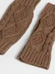 Хаки перчатки без пальцев, тёплые, вязяные, шерстяные