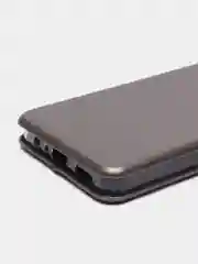 Серебряный чехол-книжка для Realme C30 C30s Narzo 50i Prime Реалми С30 С30С Нарзо 50 ай Прайм