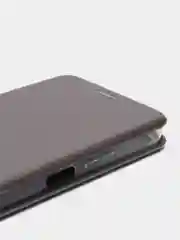 Серебряный чехол-книжка для Realme C30 C30s Narzo 50i Prime Реалми С30 С30С Нарзо 50 ай Прайм