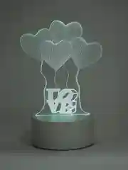 Конфетный светильник-ночник 3D, светодиодный, с пультом, цветной, RGB