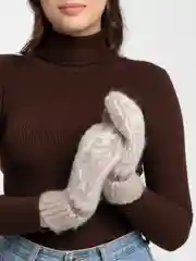 Алый варежки женские тёплые зимние
