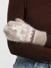 Алый варежки женские тёплые зимние
