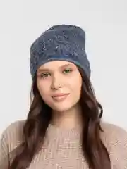 Индиго шапка женская с укладкой назад Жасмин2