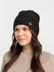 Черный женская шапка двойная Stefani
