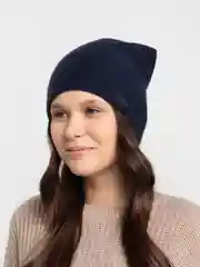 Синий женская шапка двойная Stefani