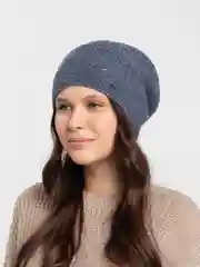 Индиго женская шапка двойная Stefani
