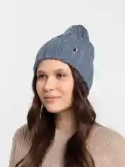 Индиго шапка для девочек  МУЗА на флисовом подкладе