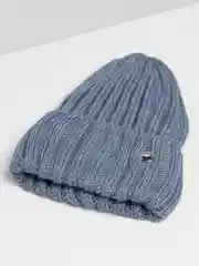 Индиго шапка для девочек  МУЗА на флисовом подкладе