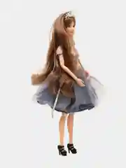 Бежевый кукла с питомцем и аксессуарами. Игровой набор