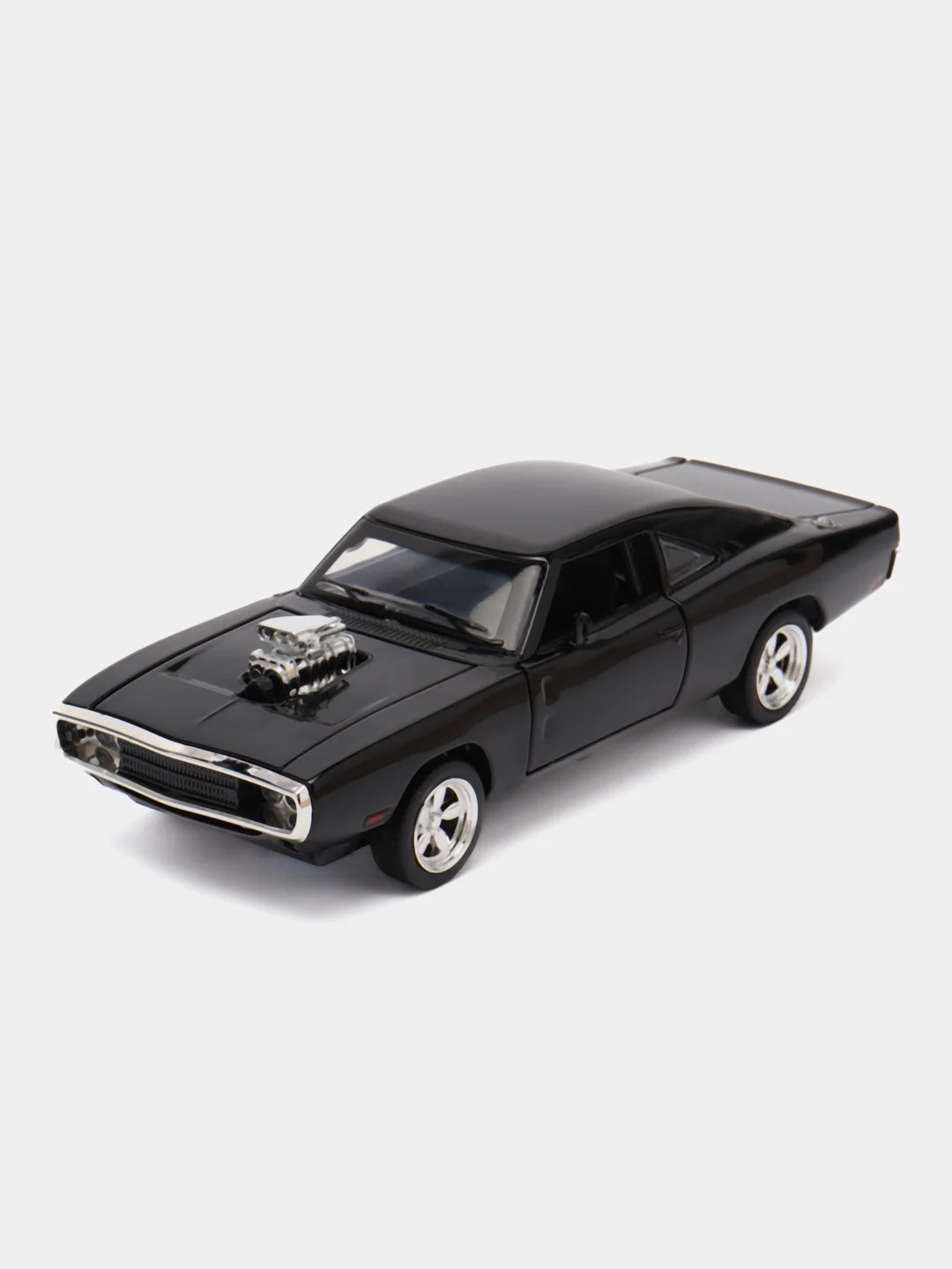 Черный металлическая машинка 1:32 Dodge Charger