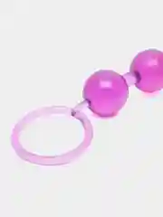 Фиолетовый анальные бусы , пробка 30 см , игрушка для взрослых