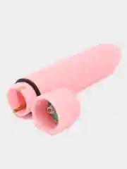 Розовый вибратор мини-пуля