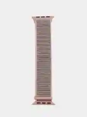 Розовый нейлоновый ремешок для смарт часов Apple Watch (Эпл Вотч) 38, 40, 41 мм