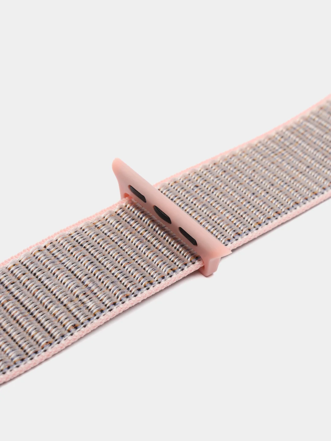 Розовый нейлоновый ремешок для смарт часов Apple Watch (Эпл Вотч) 38, 40, 41 мм