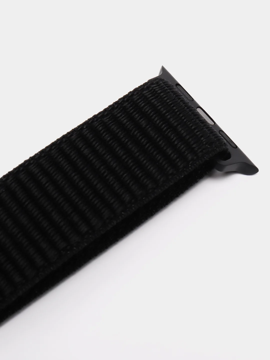 Черный нейлоновый ремешок для смарт часов Apple Watch (Эпл Вотч) 38, 40, 41 мм