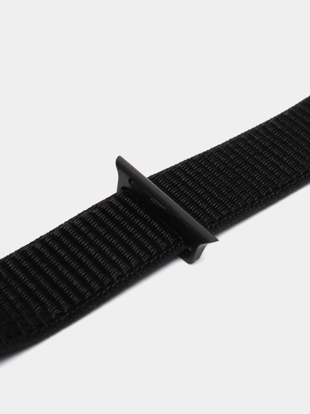 Черный нейлоновый ремешок для смарт часов Apple Watch (Эпл Вотч) 38, 40, 41 мм