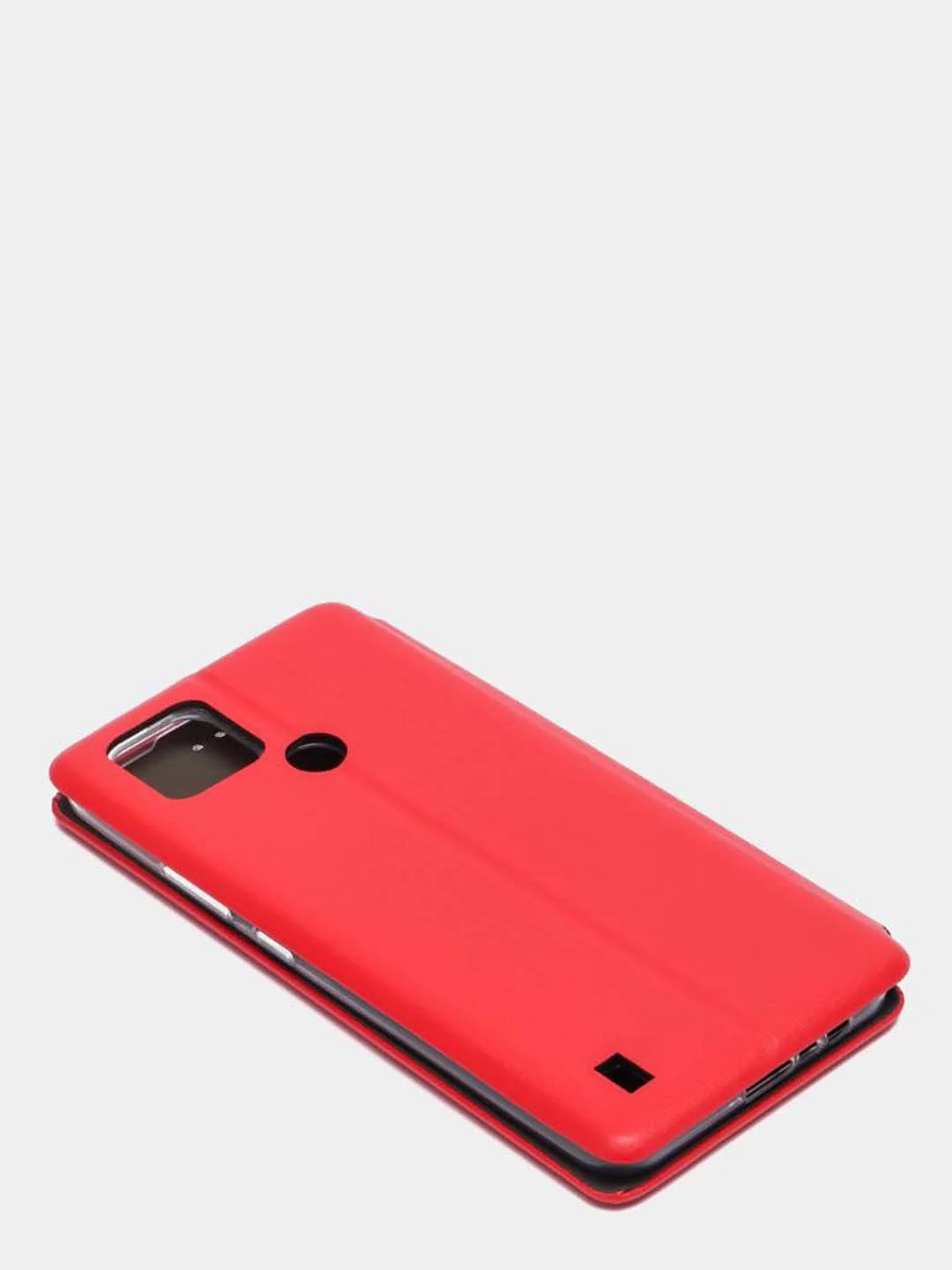 Бордовый чехол-книжка для Realme C21