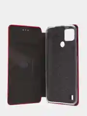 Бордовый чехол-книжка для Realme C21