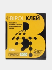 Клей обойный / клей для обоев BIPOL универсальный, 250 г, 5 л, 40 м.кв., 1 шт
