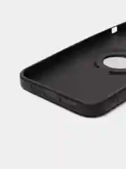 Черный чехол iPhone 12 / 12 Pro, 12 Pro Max  силиконовый, магнитный, с кольцом
