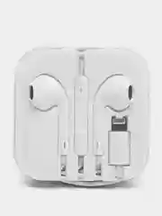 Белый наушники для iPhone 7, 8, X, 11, 12 с Lightning / наушники для айфона / наушники Lightning