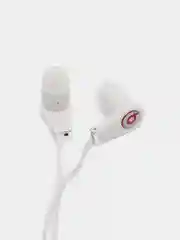 Белый проводные наушники