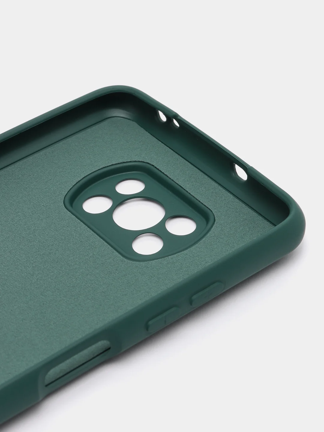 Тёмно-зелёный чехол Xiaomi Poco X3 NFC, Poco X3 Pro, Сяоми Поко Х3 НФС, Поко Х3 Про, силиконовый