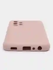 Бежевый чехол Samsung Galaxy A32 (4G), Галакси А32 4G силиконовый Silicone Cover с закрытым низом