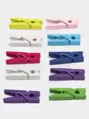 Черный деревянные декоративные прищепки цветные 10 шт, шпагат джут/упаковка подарков/праздник