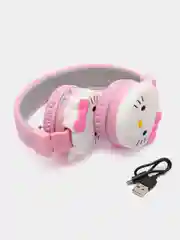 Розовый наушники беспроводные, детские