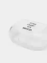 Оливковый чехол для наушников Apple AirPods 3 силиконовый прозрачный принт Nike / Найк