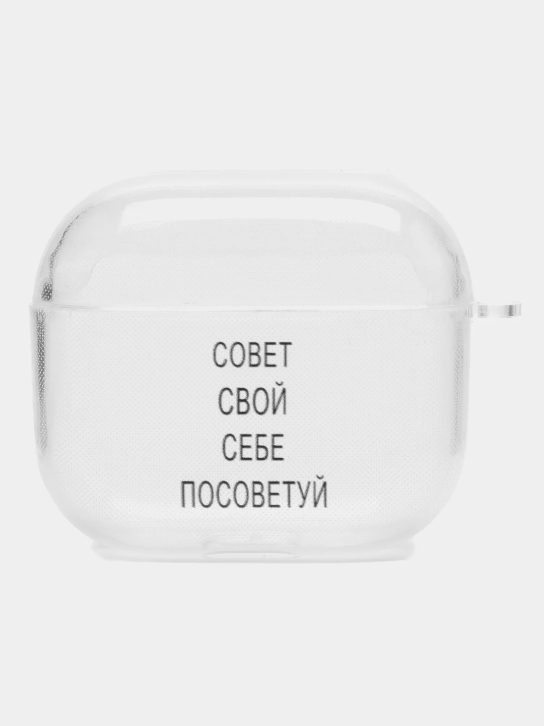 Ледяной чехол для наушников Apple AirPods 3 силиконовый прозрачный принт Nike / Найк