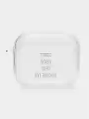 Ледяной чехол для наушников Apple AirPods 3 силиконовый прозрачный принт Nike / Найк