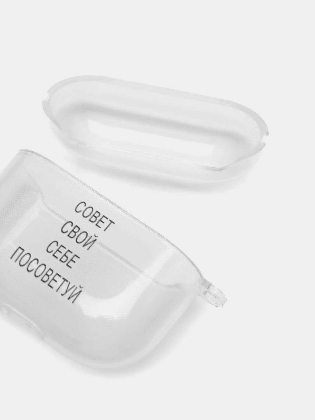 Ледяной чехол для наушников Apple AirPods 3 силиконовый прозрачный принт Nike / Найк