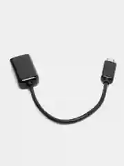 Черный otg-переходник micro USB на USB, с проводом