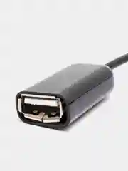 Черный otg-переходник micro USB на USB, с проводом