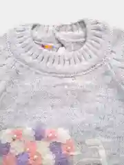 Серебряный свитер детский для девочек, детская кофта